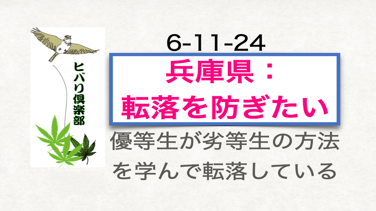 兵庫県（2）「転落を防ぎたい」