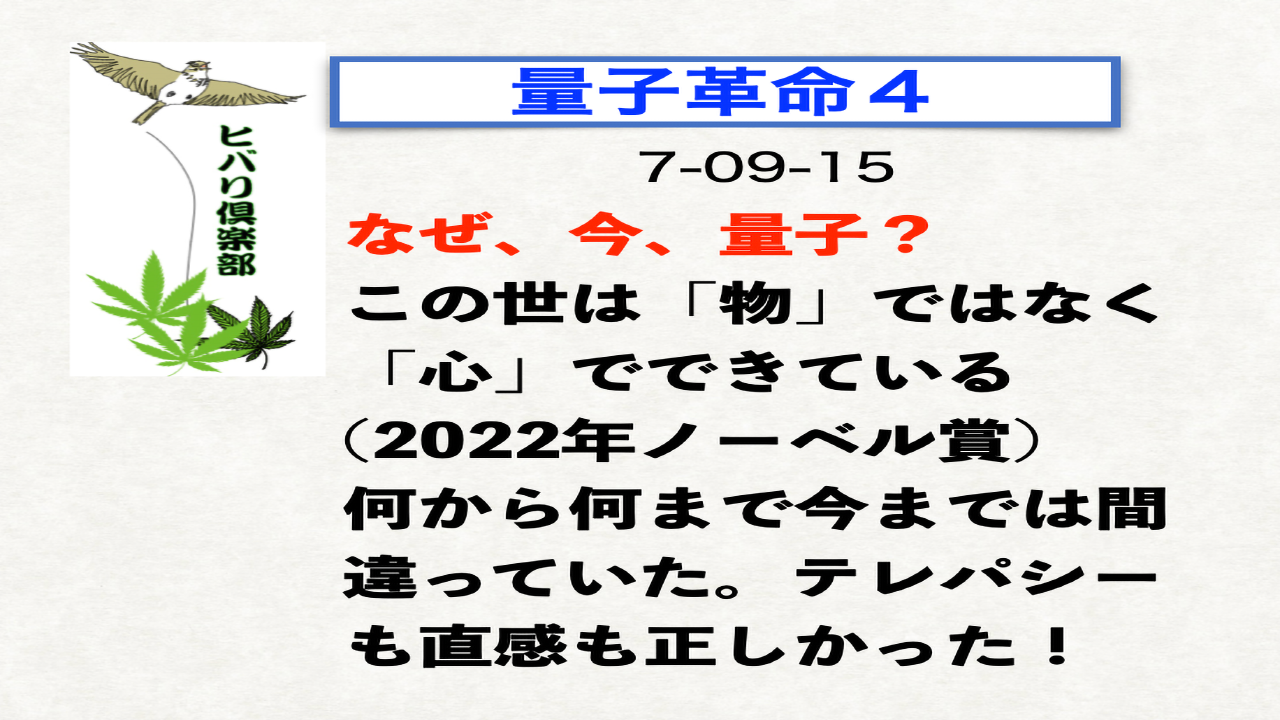 量子革命（4）「なぜ、今、量子？」