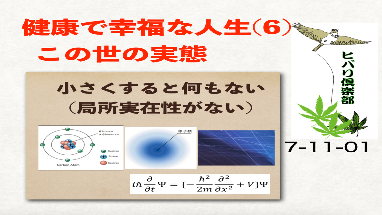 健康で幸福な人生（6）「この世の実態」
