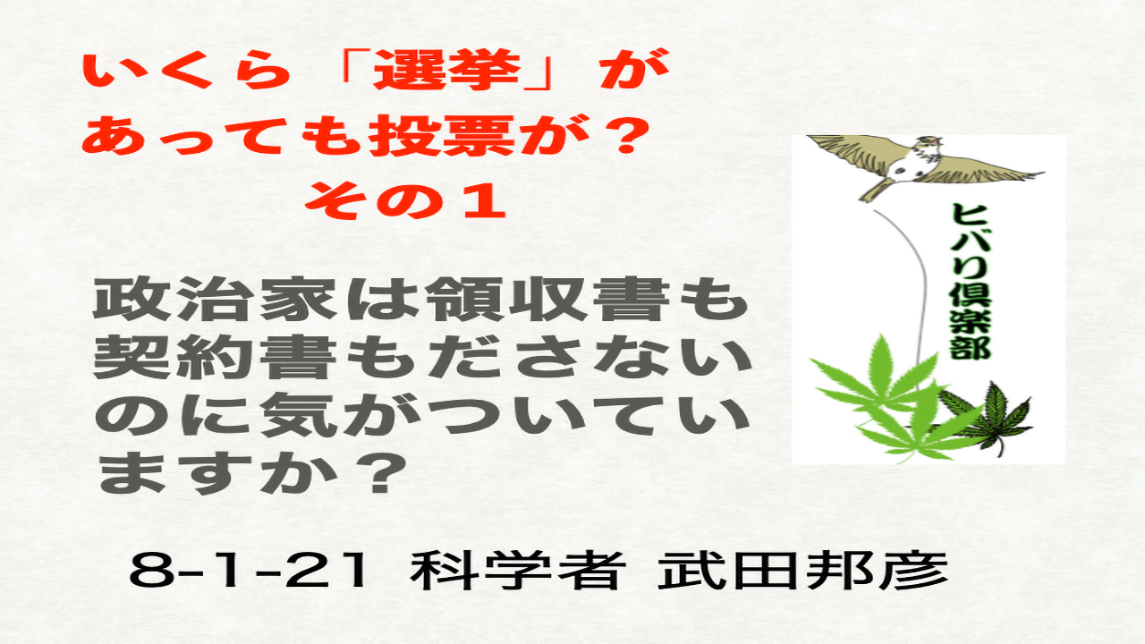 いくら「選挙」があっても投票が？：その1